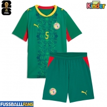 Senegal Idrissa Gueye #5 Auswärts Trikotsatz Kinder WM 2026 Kurzarm (+ Kurze Hosen)